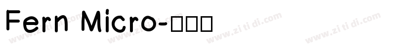 Fern Micro字体转换